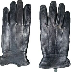 Ladies Black Leather Gloves Large Thinsulate Insulation Jacob Ash Holdings